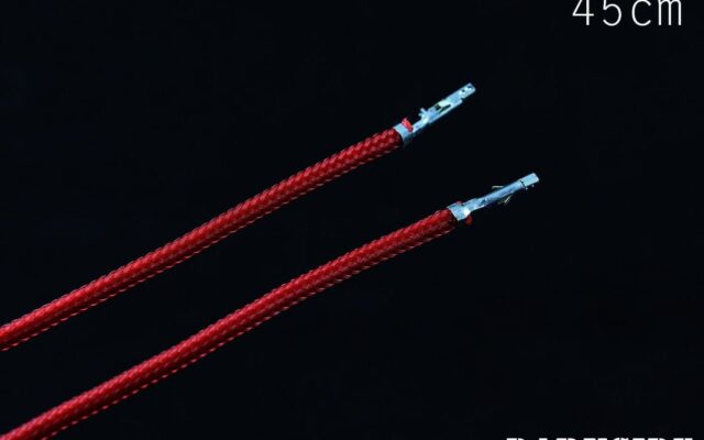 17.5' (45cm) Female-Female Pre-Sleeved ATX and  PCI-E Wire - Red-2