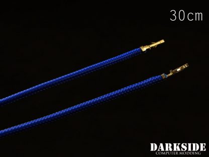 12' (30cm) Female-Female Pre-Sleeved ATX and  PCI-E Wire - Dark Blue-3