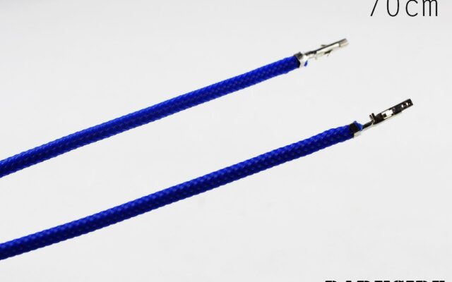 27.5' (70cm) Female-Female Pre-Sleeved ATX and  PCI-E Wire - Dark Blue-2