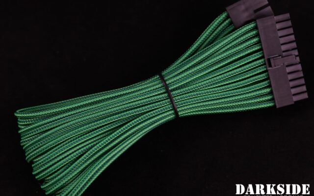 24-Pin ATX HSL 12" (30cm) DarkSide HSL Single Braid MF Cable - Commando (UV)