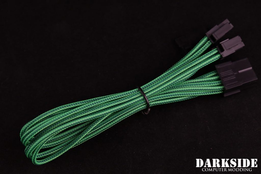 4+4 EPS 12" (30cm) HSL DarkSide Single Braid MF Cable - Commando (UV)