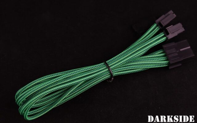 4+4 EPS 12" (30cm) HSL DarkSide Single Braid MF Cable - Commando (UV)