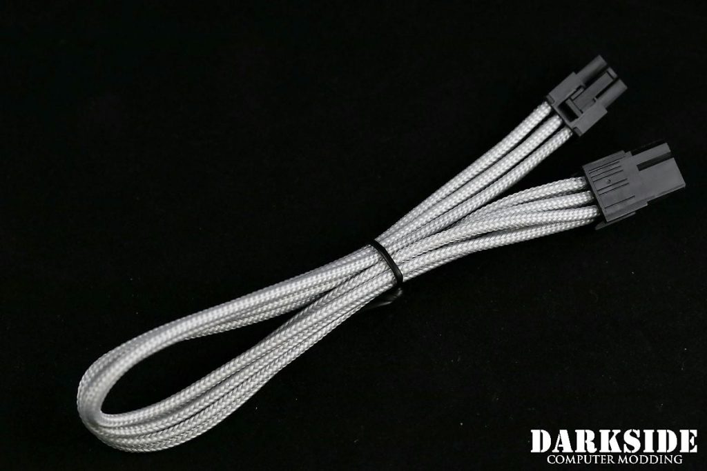 6-Pin PCI-E DarkSide HSL Single Braid MF Cable - Titanium Gray