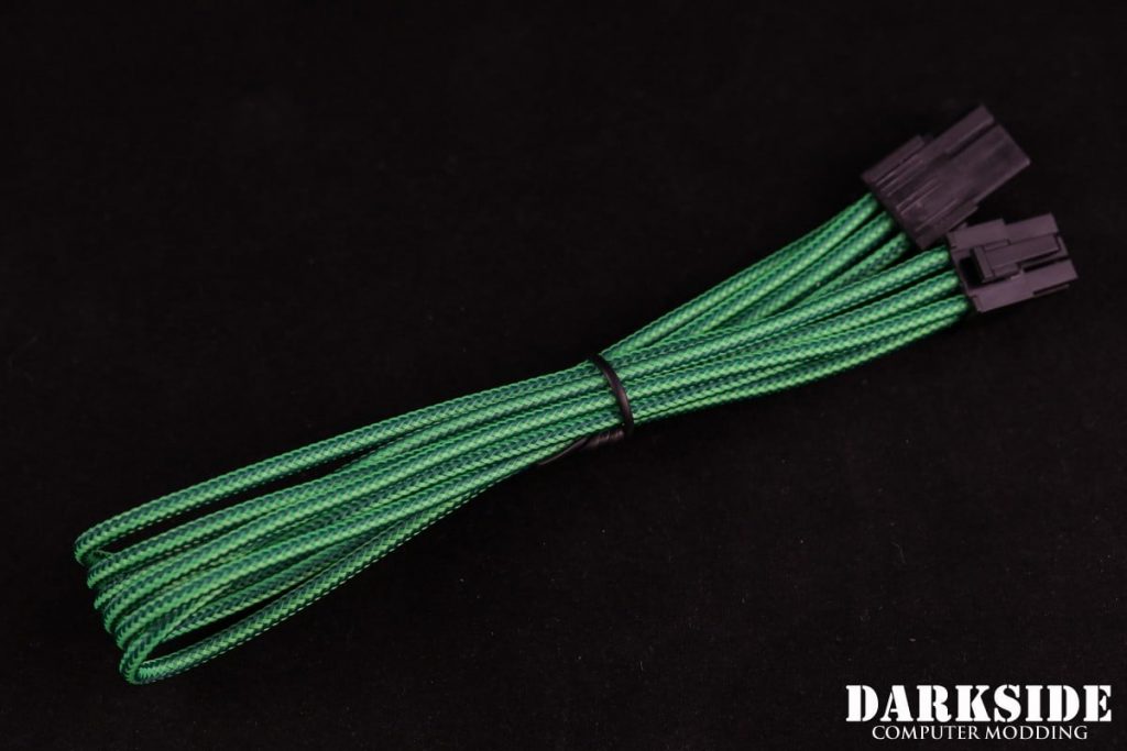6-Pin PCI-E DarkSide HSL Single Braid MF Cable - Commando (UV)