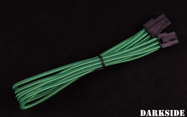 6-Pin PCI-E DarkSide HSL Single Braid MF Cable - Commando (UV)