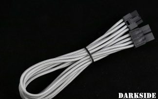 8-Pin PCI-E DarkSide HSL Single Braid MF Cable - Titanium Gray