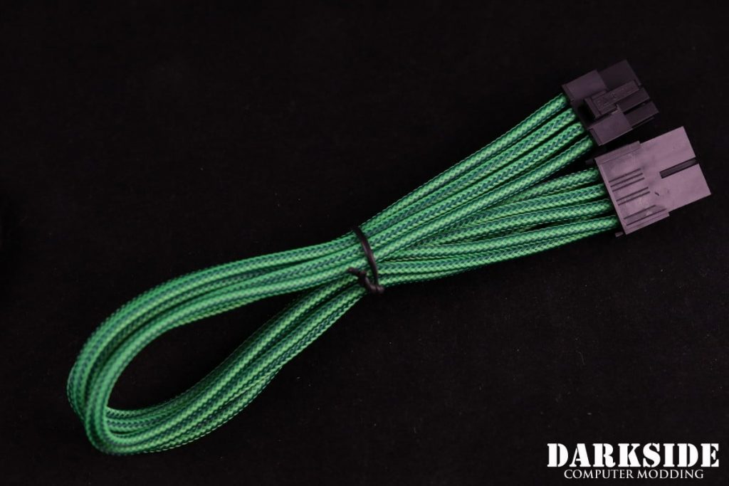 8-Pin PCI-E DarkSide HSL Single Braid MF Cable - Commando (UV)