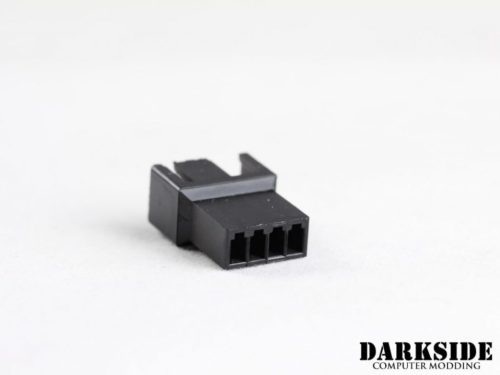 4-Pin Male PWM Fan Connector (crimp pin type) - Black-2