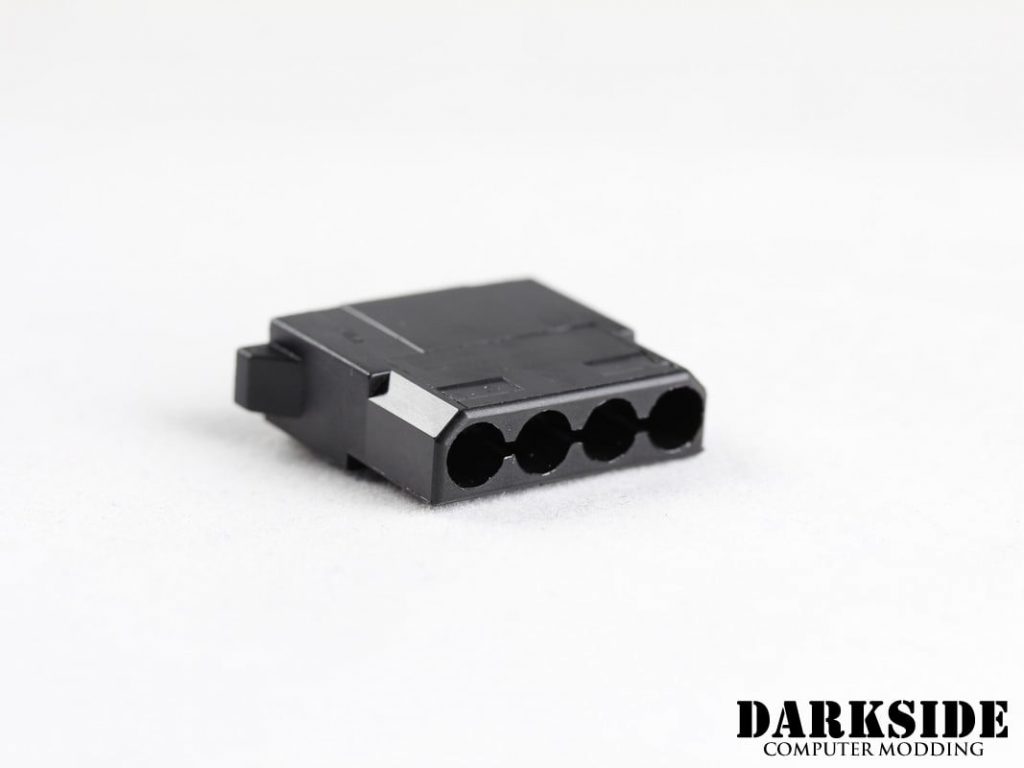 4-pin Female MOLEX Connector -Black-2