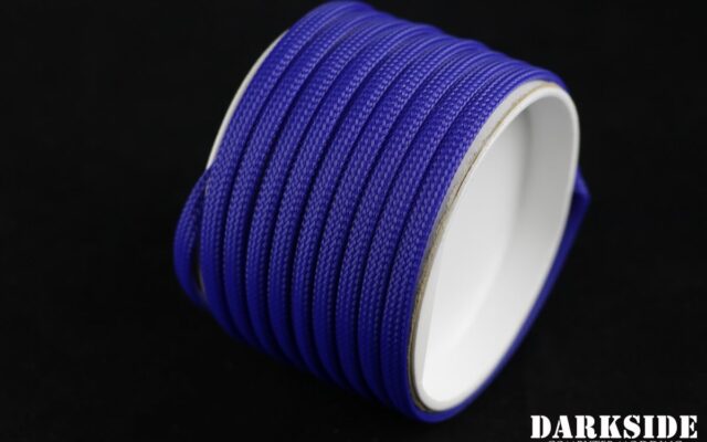 1/4" (6mm) DarkSide High Density Cable Sleeving - Dark Blue 1Ft