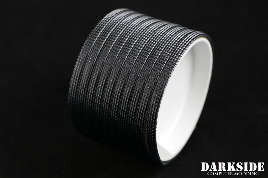 1/4" (6mm) DarkSide High Density Cable Sleeving - Graphite 1Ft