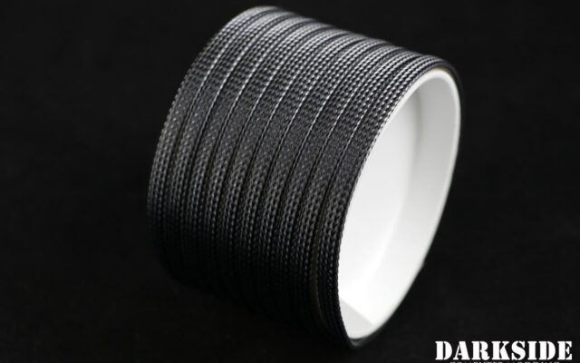 1/4" (6mm) DarkSide High Density Cable Sleeving - Graphite 1Ft