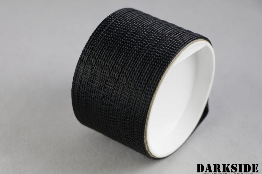 1/4" (6mm) DarkSide High Density Cable Sleeving - JET BLACK