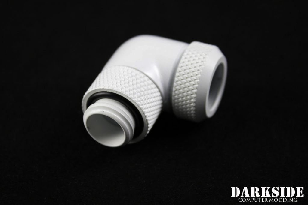 Hard Tube 90-Degree Rotary  Fitting 10/12mm - White-2