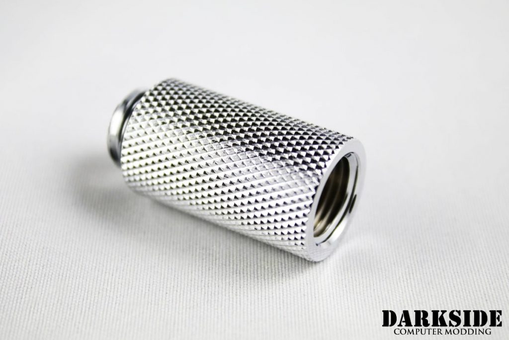 30mm Spacer Adapter - Male-Female G1/4 - Chrome-2