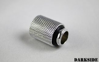15mm Spacer Adapter - Male-Female G1/4 - Chrome