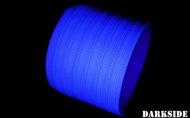 10mm HD SATA Cable Sleeving - Aqua Blue UV