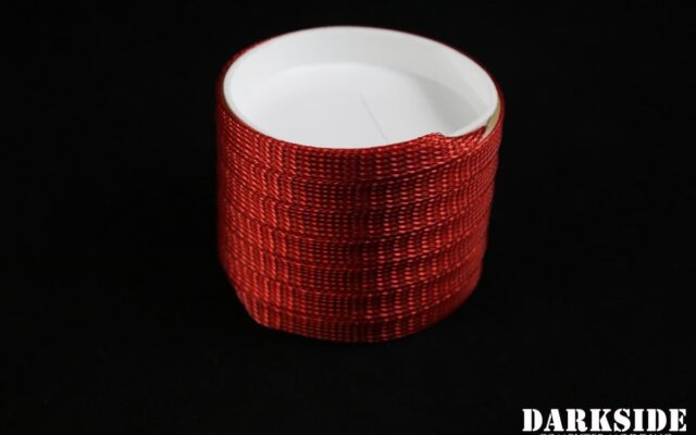 10mm HD SATA Cable Sleeving - Metallic Red