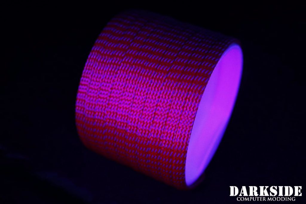 1/4" ( 6mm ) DarkSide High Density Cable Sleeving - Lava II UV