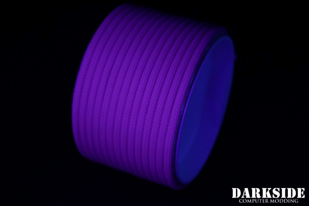 5/32" (4mm) DarkSide HD Cable Sleeving - Violet UV