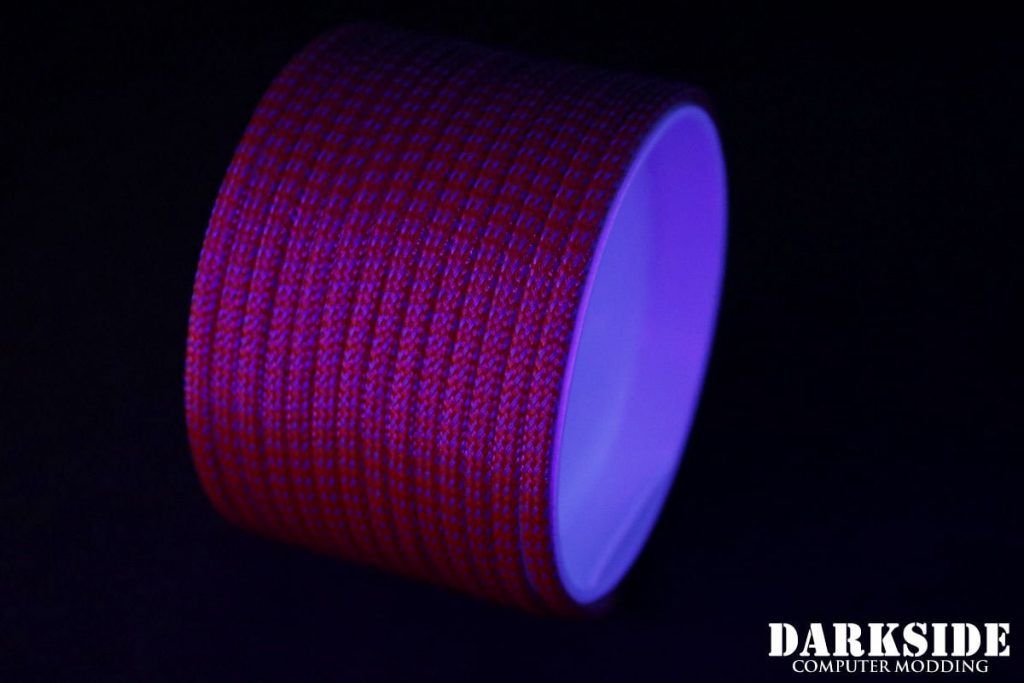5/32" (4mm) DarkSide HD Cable Sleeving - Lava II UV