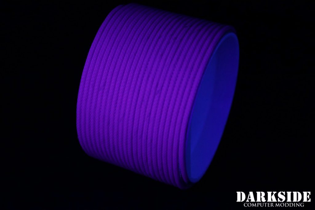 5/64" ( 2mm ) DarkSide HD Cable Sleeving - Violet UV