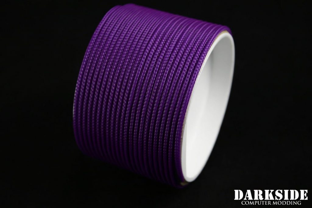 5/64" ( 2mm ) DarkSide HD Cable Sleeving - Violet UV-2