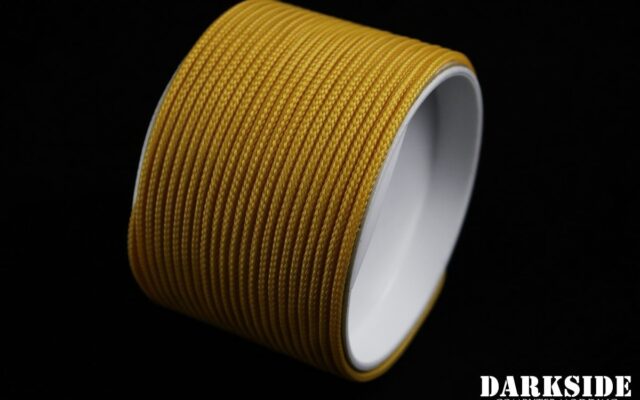 5/64" ( 2mm ) DarkSide HD Cable Sleeving - Gold II