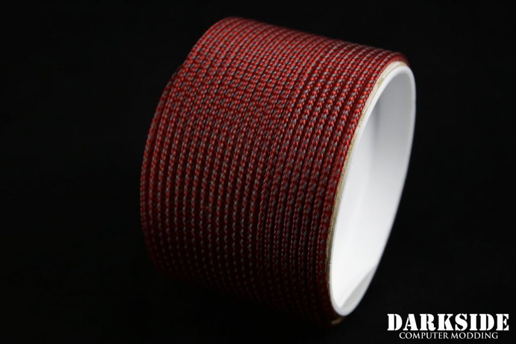 5/64" ( 2mm ) DarkSide HD Cable Sleeving - Lava II UV-2