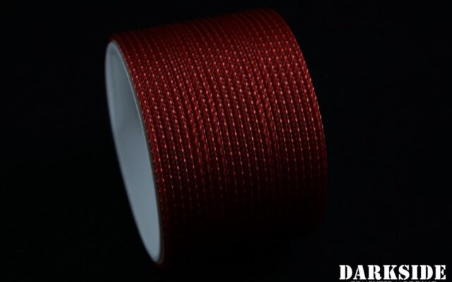5/64" ( 2mm ) DarkSide HD Cable Sleeving - Metallic Red