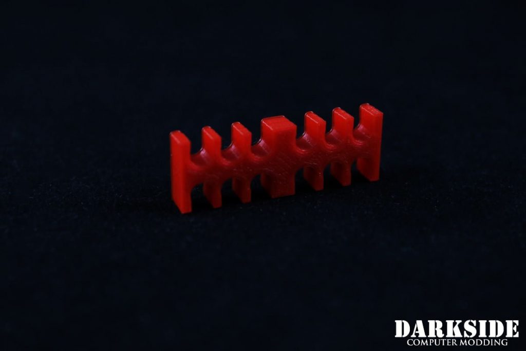 12-pin Cable Management Holder Comb - Red