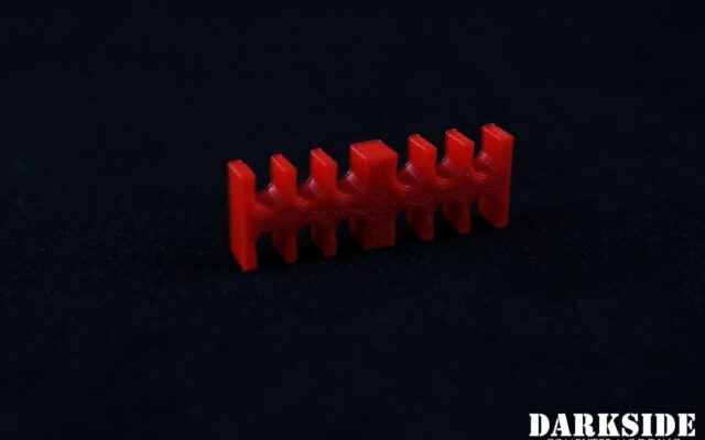12-pin Cable Management Holder Comb - Red
