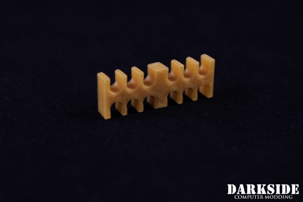 12-pin Cable Management Holder Comb - Gold