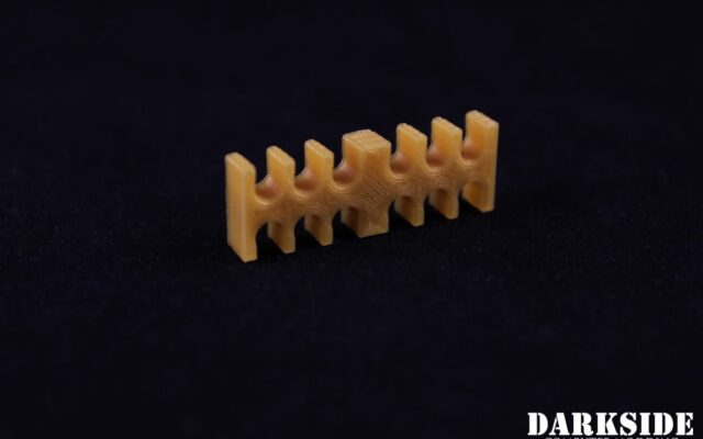 12-pin Cable Management Holder Comb - Gold