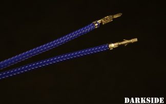 12' (30cm) Male-Female Pre-Sleeved ATX and  PCI-E Wire - Dark Blue UV
