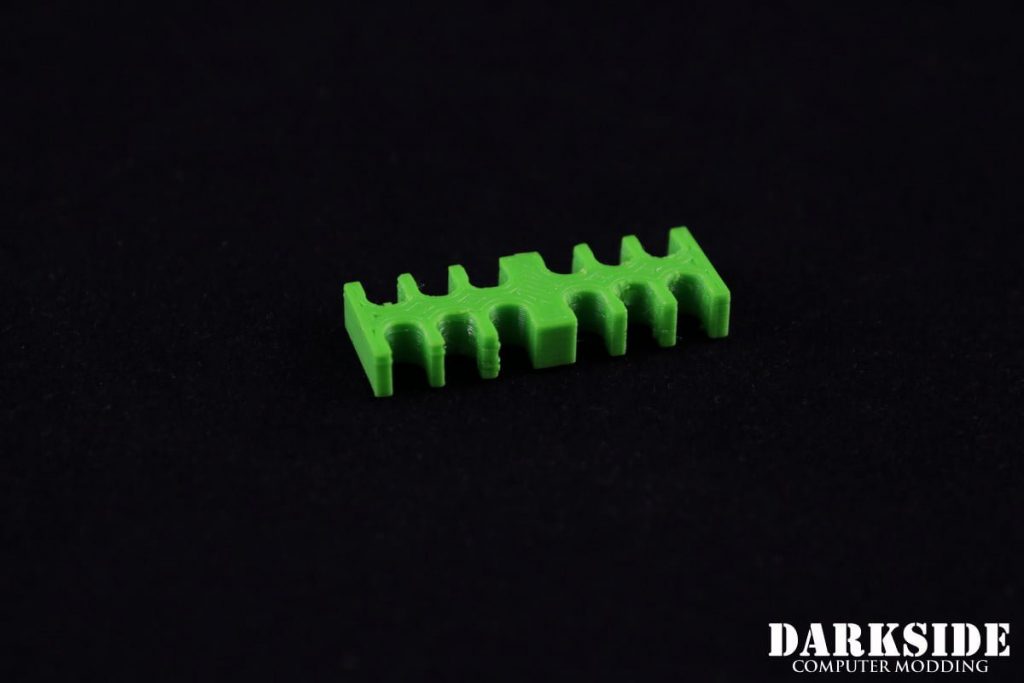 12-pin Cable Management Holder Comb - Green