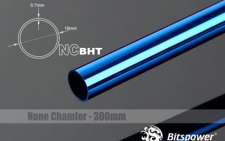 None Chamfer BrassHard Tubing OD16MM Royal Blue - 300mm