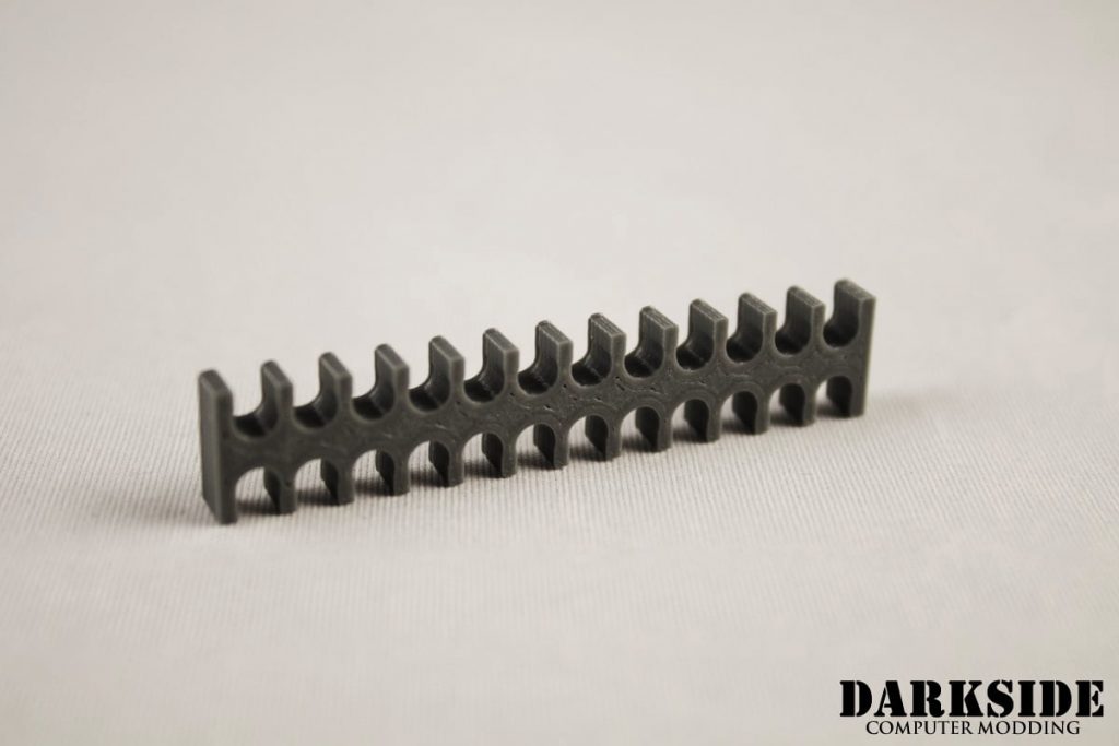 24-pin Cable Management Holder Comb - Gun Metal