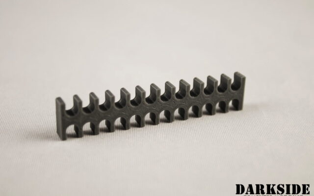 24-pin Cable Management Holder Comb - Gun Metal