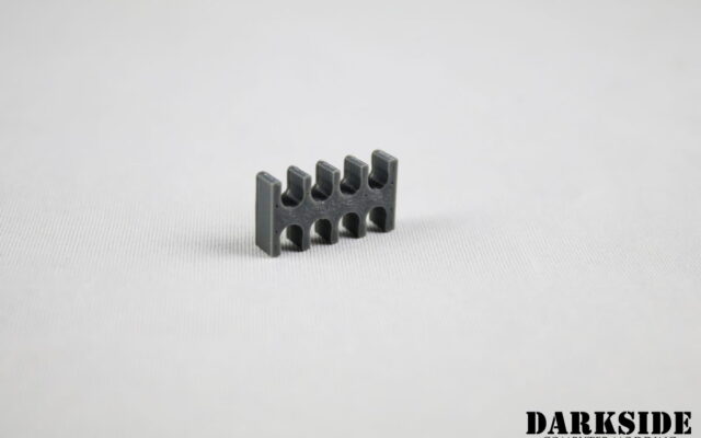 8-pin Cable Management Holder Comb - Gun Metal