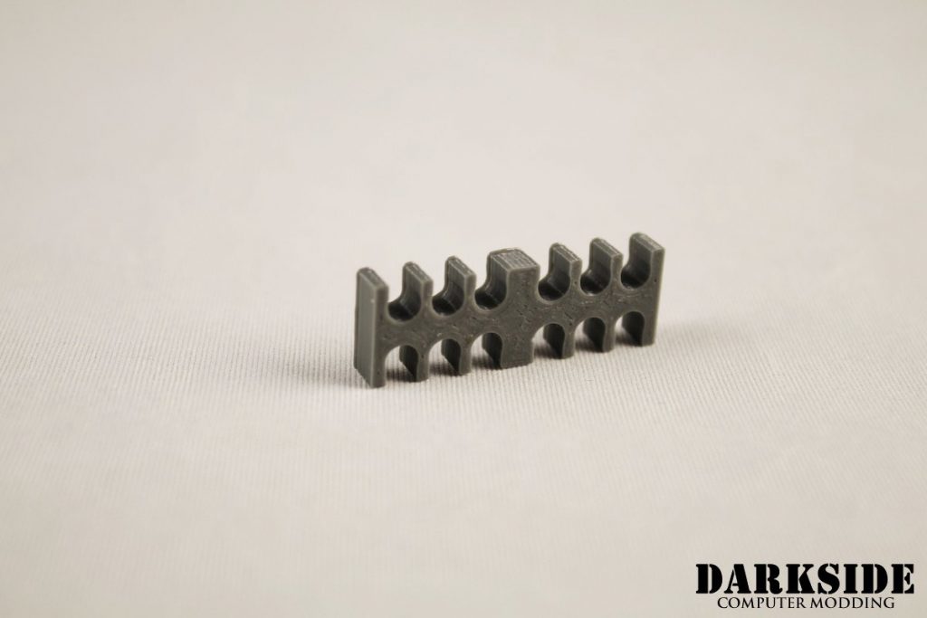 12-pin Cable Management Holder Comb - Gun Metal