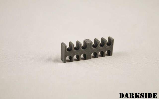 12-pin Cable Management Holder Comb - Gun Metal