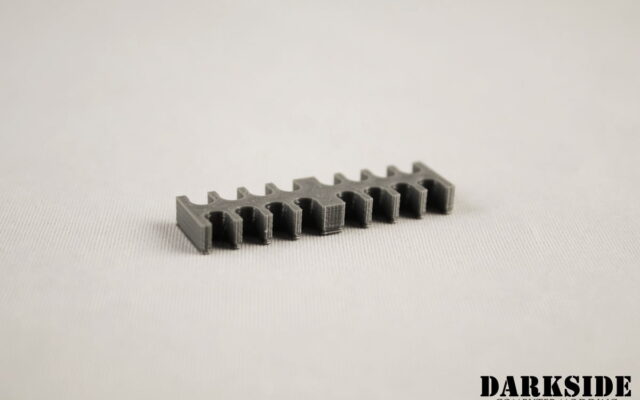 14-pin Cable Management Holder Comb - Gun Metal