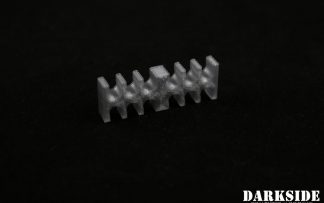 12-pin Cable Management Holder Comb - Metallic Silver