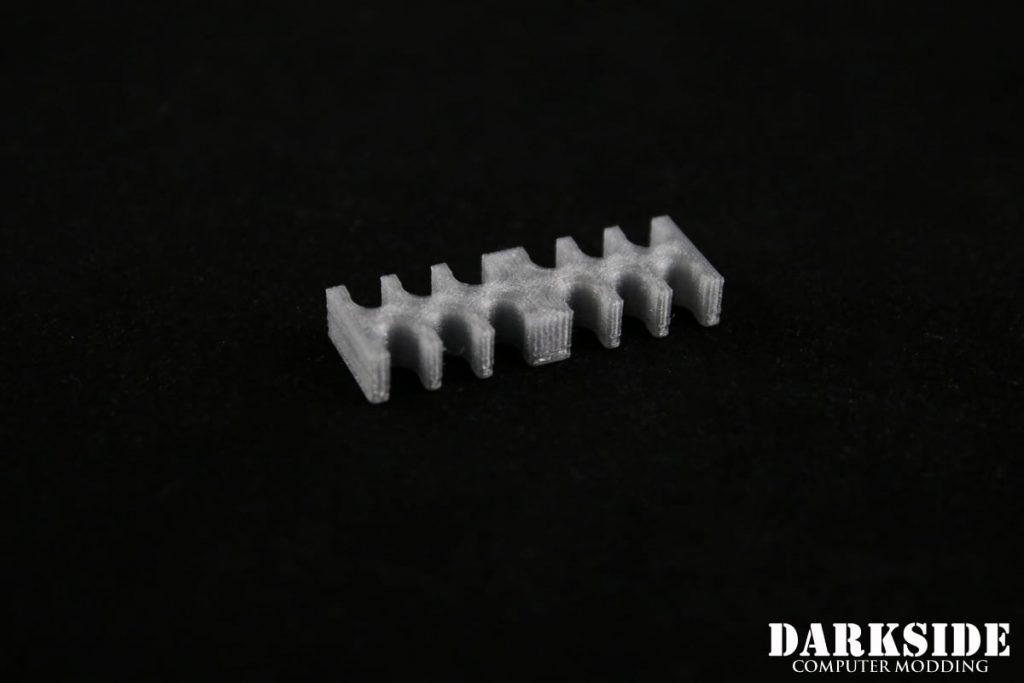 12-pin Cable Management Holder Comb - Metallic Silver-2