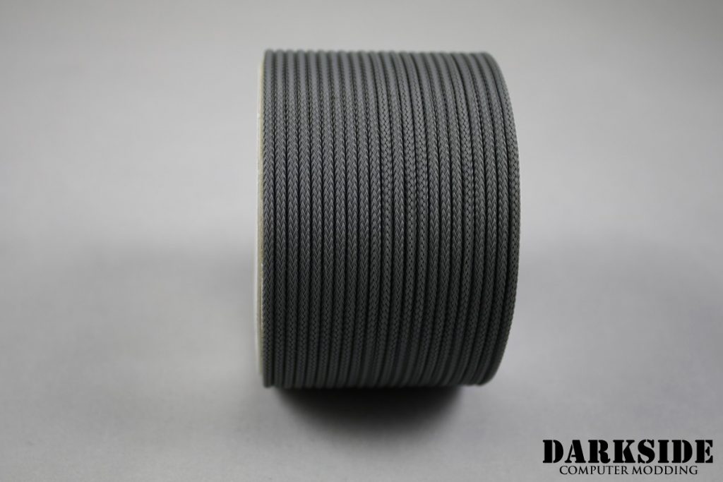 5/64" ( 2mm ) DarkSide HD Cable Sleeving - Gun Metal