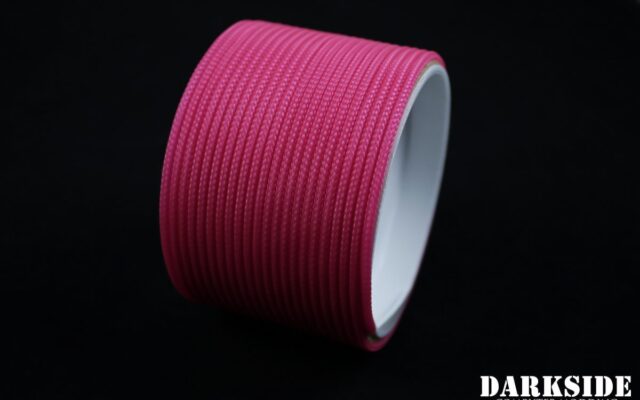 5/64" ( 2mm ) DarkSide HD Cable Sleeving - Hot Pink (UV)-3