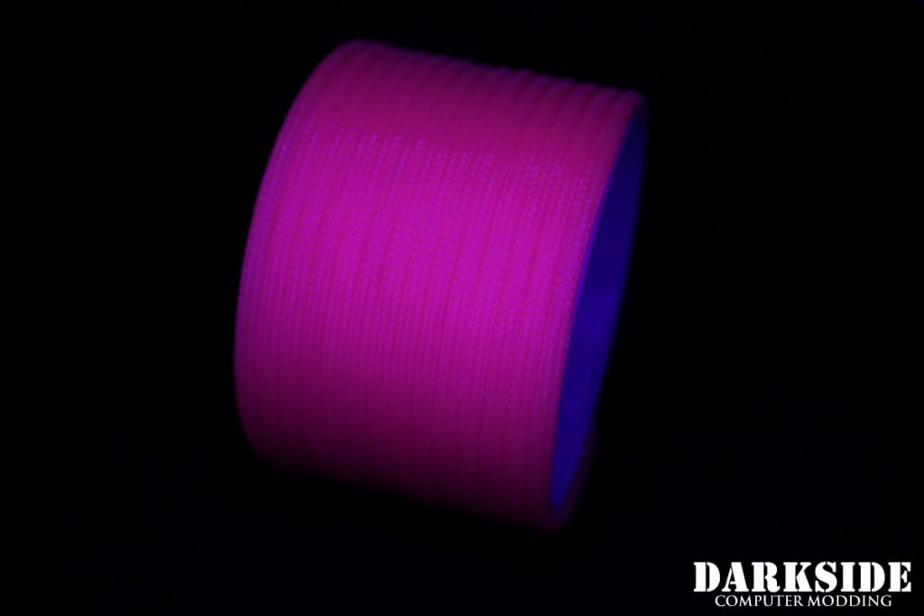 5/32" (4mm) DarkSide HD Cable Sleeving - Hot Pink (UV)