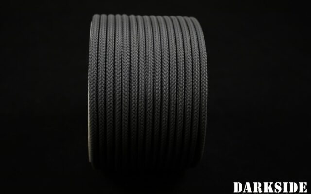 5/32" (4mm) DarkSide HD Cable Sleeving - Gun Metal