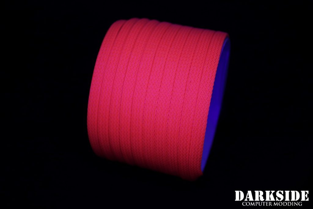 1/4" ( 6mm ) DarkSide High Density Cable Sleeving - Coral (UV)